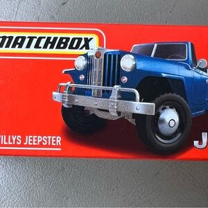 Matchbox Blue Willys Jeepster Toy Car
